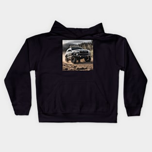 Off-roading in wilderness Kids Hoodie